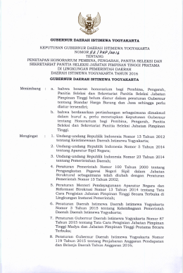 Page 1 GUBERNUR DAERAH ISTIMEWA YOGYAKARTA