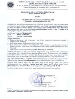 Syarat Dan Prosedur Pendaftaran Calon Mahasiswa