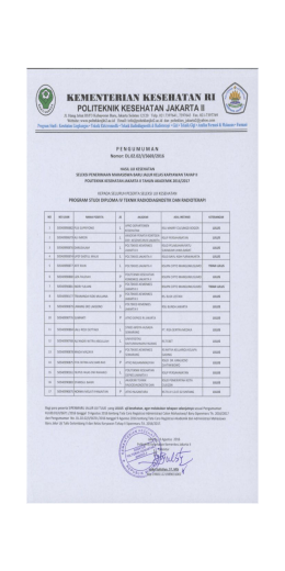 pengumuman ukes kelas karyawan gelombang ii 2016