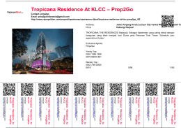 Tropicana Residence At KLCC – Prop2Go