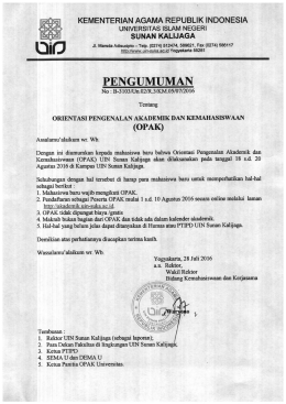 - UIN Sunan Kalijaga