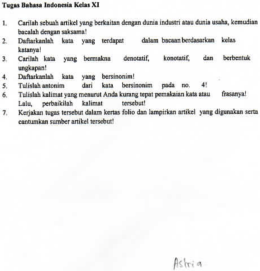 Bahasa Indonesia 8 - SMK Ratna Wartha Ubud