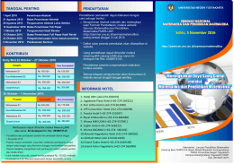 Leaflet Semnas - Seminar UNY - Universitas Negeri Yogyakarta