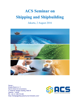 ACS Seminar on Shipping and Shipbuilding