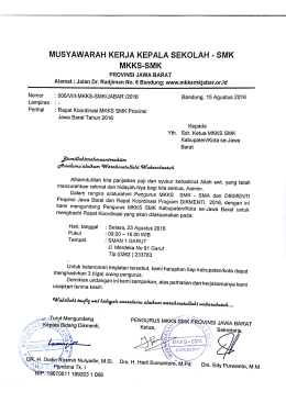 Page 1 MUSYAWARAH KERJA KEPALA SEKOLAH