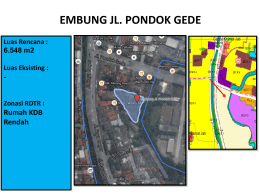 Embung Jl. Pondok Gede Jakarta Timur