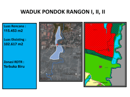 Waduk Pondok Rangon I, II, III Jakarta Timur