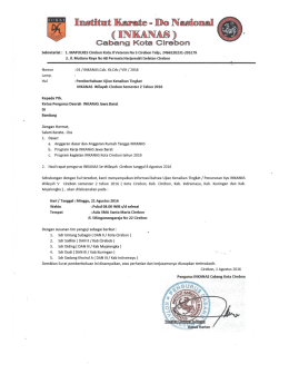 Page 1 * Institut Karate-Do Nasional (INKANAS) Cabang Kota