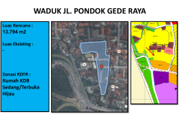 Waduk Jl. Pondok Gede Raya Jakarta Timur