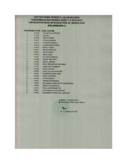 Silahkan Disini - (UMN) Al