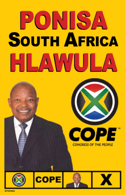 Page 1 |PO|N|SA South AFRICA |H|LANULA CONGRESS OF THE