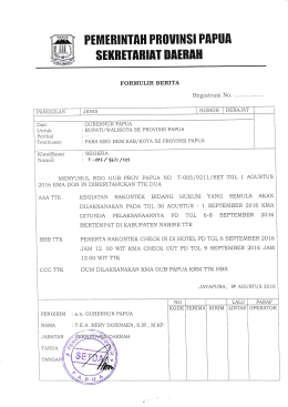 rdg rakontek 2016 terbaru - biro hukum setda provinsi papua