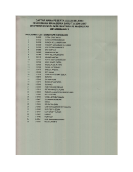 Silahkan Disini - (UMN) Al