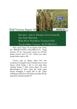 Padi varietas Inpari 18