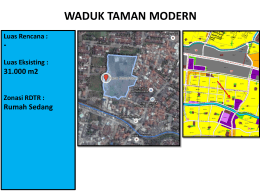 Waduk Taman Modern Jakarta Timur