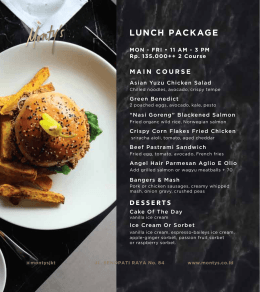MON Lunch Package August
