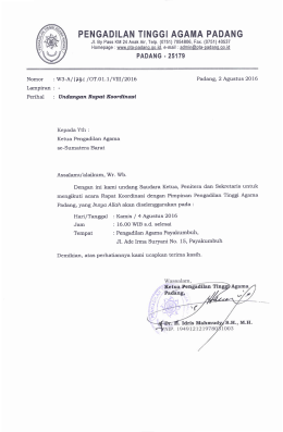 Page 1 Jl. By Pass KM 24 Anak Air, Telp. (0751)7054806, Fax