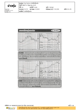 27 มิถุนายน 2559 เทคนิคหุ้นเด่น