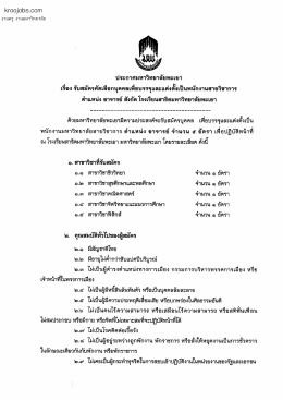 ประกาศรับสมัคร