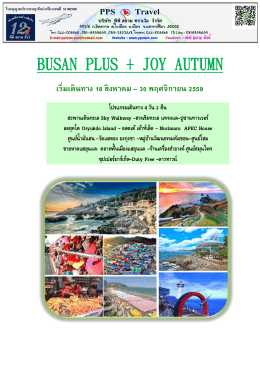 busan plus + joy autumn - พีพี สยาม ทราเวิล ทัวร์ท่องเที่ยวทั้งในและต่าง