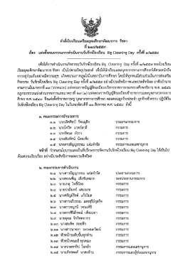 218/2559 Big Cleaning Day ครั้งที่ 1/2559