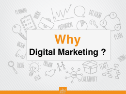 Why digital Marketing