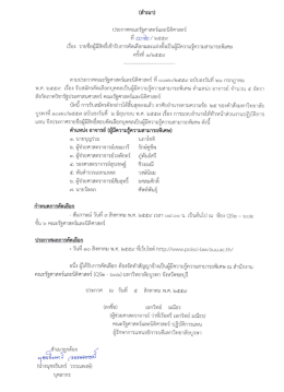 ประกาศรายชื่อ - คณะรัฐศาสตร์และนิติศาสตร์