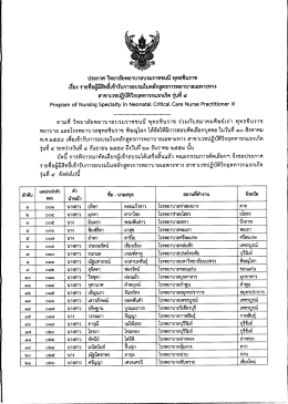 1. ประกาศ สาขาเวชปฏิบัติวิกฤตทารกแรกเกิด รุ่นที่ 4