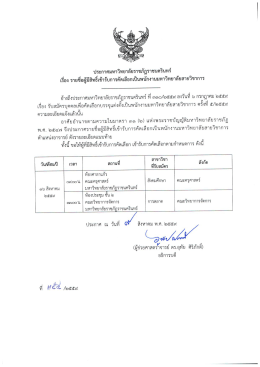 รายชื่อผู้มีสิทธิ์เข้ารับการคัดเลือก
