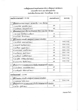 (ประเภทข้าราชการและพนักงานสถาบัน) ประจำเดือนสิงหาคม 2559