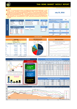 thai bond market weekly report