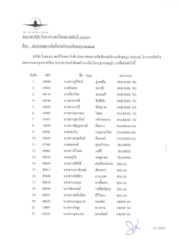 เรื่อง ประกาศผลการคัดเลือกพนักงานทักษะสูง (Skilled)