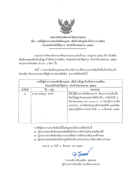 ประกาศวิทยาลัยฯ ตำแหน่งเจ้าหน้าที่ธุรการ ประจำปีงบประมาณ 2559