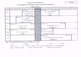 ตารางสอน สาขาเครื่องเคลือบดินเผา ภาคต้น 59