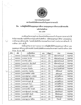 Page 1 ประกาศคณะวิทยาศาสตร์ สถาบันเทคโนโลยีพระจอมเกล้าเจ้าคุณ