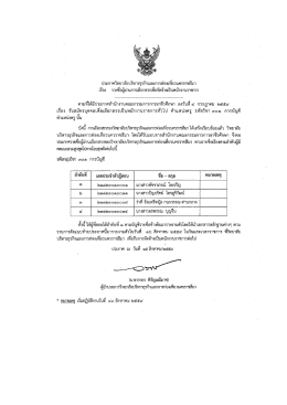 ประกาศ (รหัสวิชา 304 บัญชี)