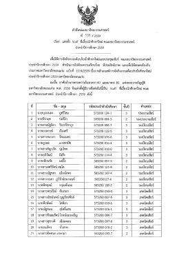 แต่งตั้ง staff พี่เลี้ยงนักศึกษาใหม่ คณะสถาปัตยกรรมศาสตร์ ประจำปีการศึกษา