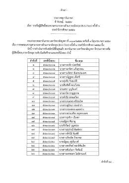 (BUU-Test) ครั้ง ที่ ๖ ประจำ ปีการศึกษา ๒๕๕๘