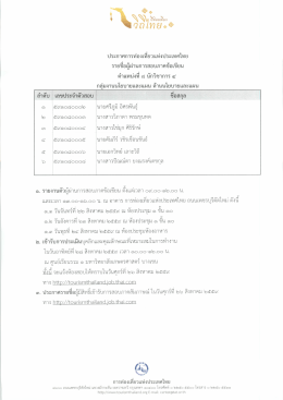 Page 1 *） ปัที่องเที่ยว Q ºn 1/18/-º ประกาศการท่องเทียวแห่งประเทศไทย