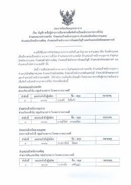 ประกาศพนักงานราชการ