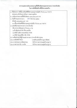 Page 1 ตารางแสดงวงเงินงบประมาณที่ได้รับจัดสรรและราคากลาง (ราคา