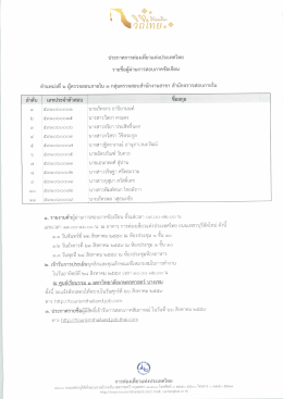 Page 1 ประกาศการท่องเทียวแห่งประเทศไทย