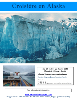 Croisière en Alaska - Expression Voyages