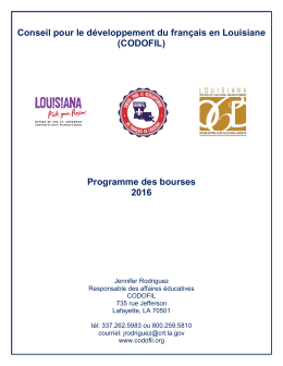 Conseil pour le développement du français en Louisiane (CODOFIL
