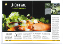 Article sur la cr&ecirc;perie C&ocirc;t&eacute; Tiretaine