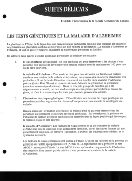 sujets délicats - Société Alzheimer de la Sagamie