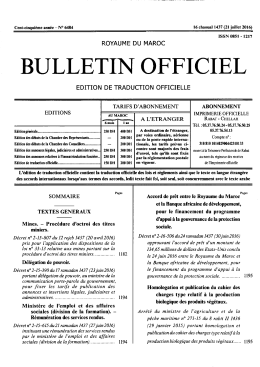 Page 1 Cent-cinquième année – Nº 6484 16 chaoual 1437 (21