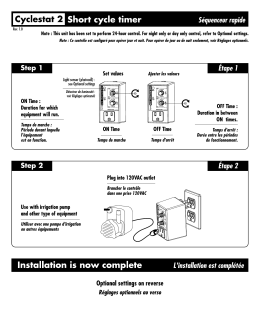 Cyclestut 2 Short cycle timer