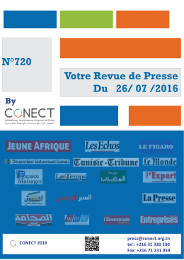 Revue de presse du 26/07/2016