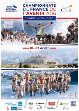 Programme - CicleWeb - Fédération Française de Cyclisme